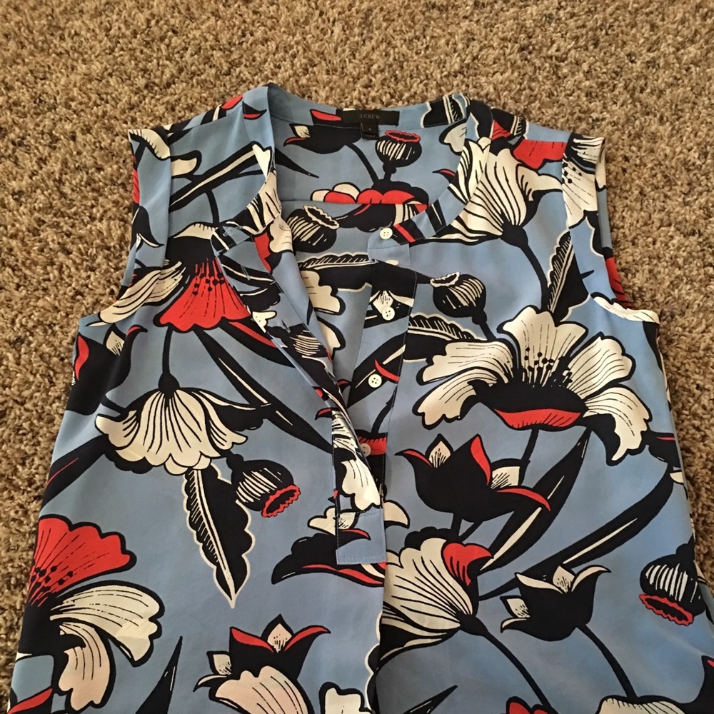 J.Crew .silk top. Size 0